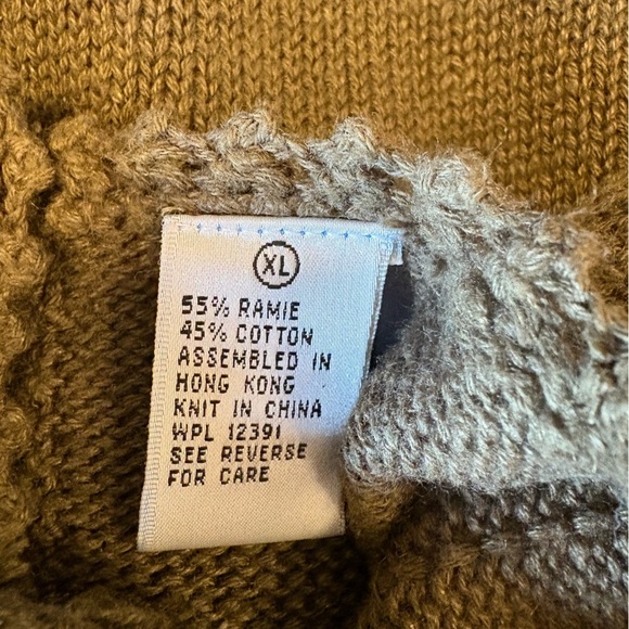 Vintage Signatures by Northern Isles Hunter green hand embroidered sweater XL - Picture 6 of 7